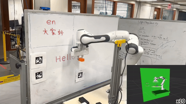 Polyglotbot: A 7 DoF Robot Arm that Writes Translated Text and Speech