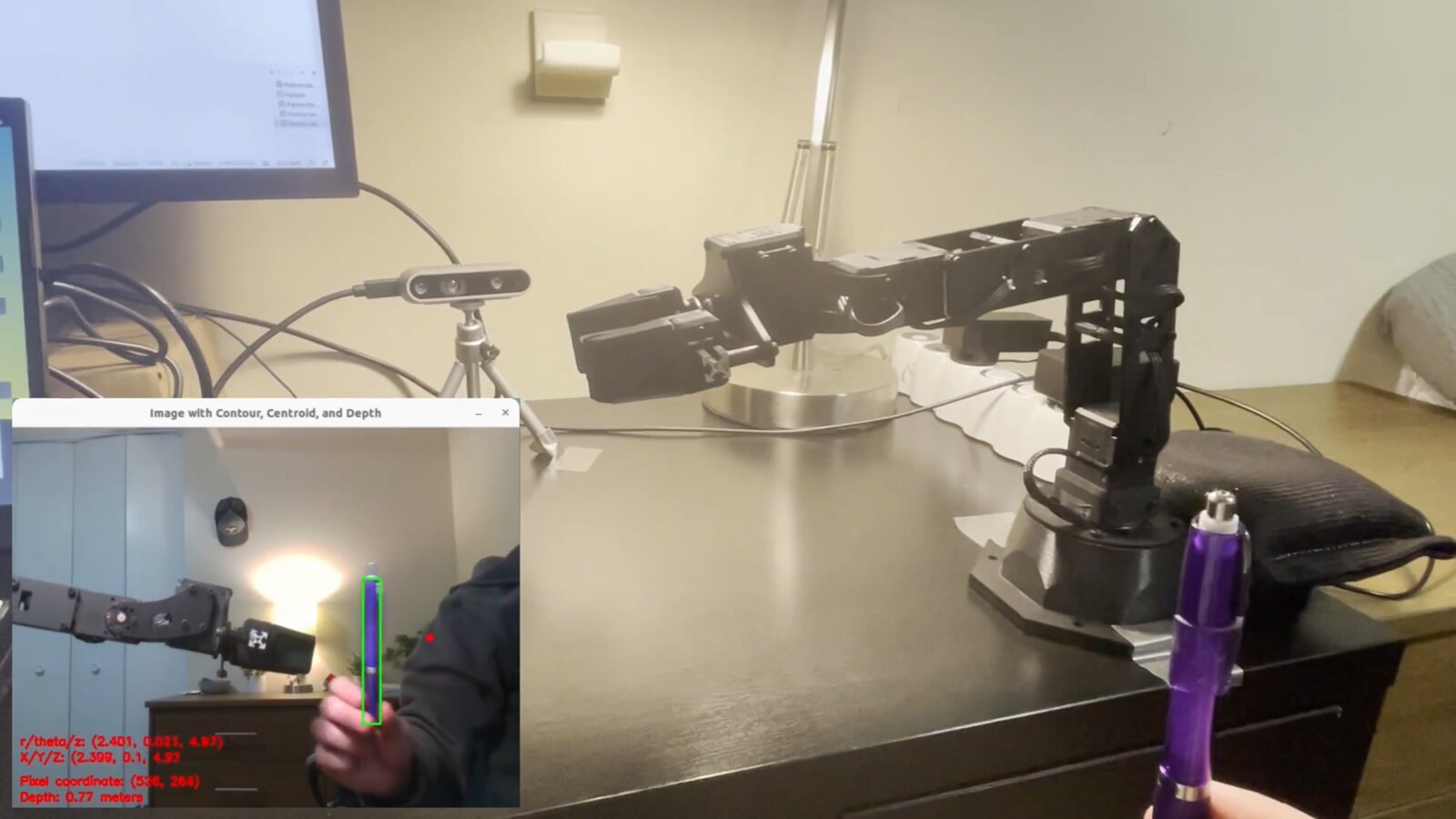Computer Vision-Controlled Robot Arm